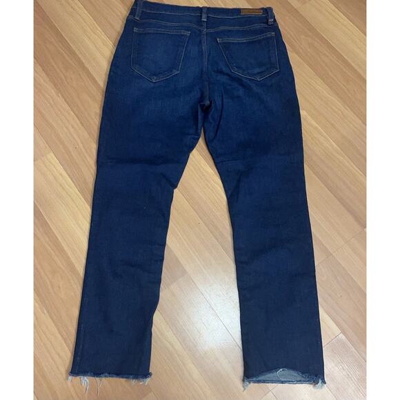 Etienne Marcel Womens Denim Jeans High Rise Skinny Raw Hem Dark Wash Size 29 - Picture 2 of 9